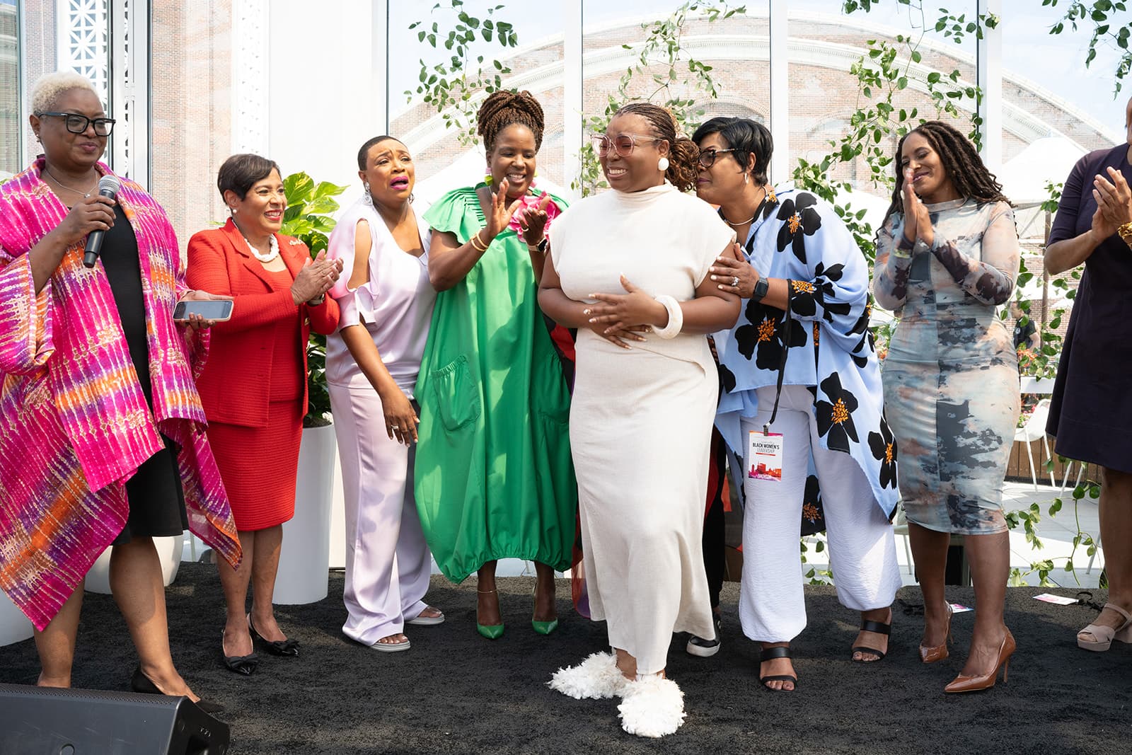 Group photo from the Colored Girls Brunch event